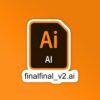 Final Draft AI Laptop Mobile Stickers
