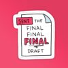 Final Draft Laptop Mobile Stickers