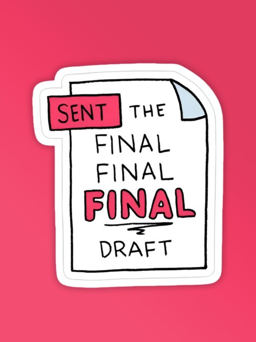 Final Draft Laptop Mobile Stickers