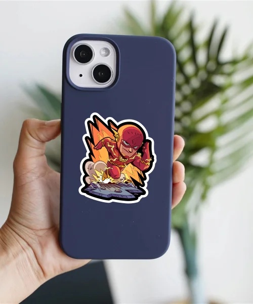 Flash Superhero Sticker