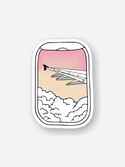 Flight Travel Sticker