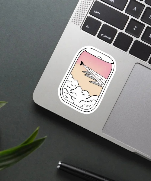 Flight Travel Sticker