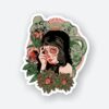 Floral Lady Sticker