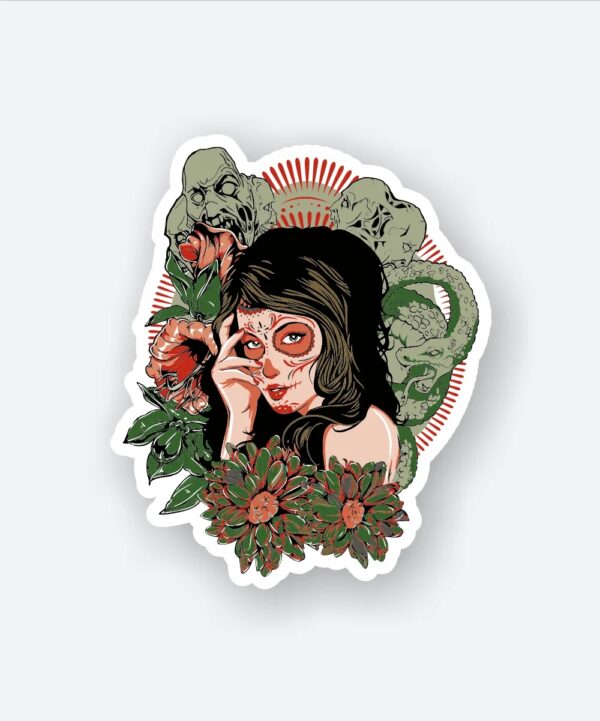 Floral Lady Sticker Floral Lady Sticker