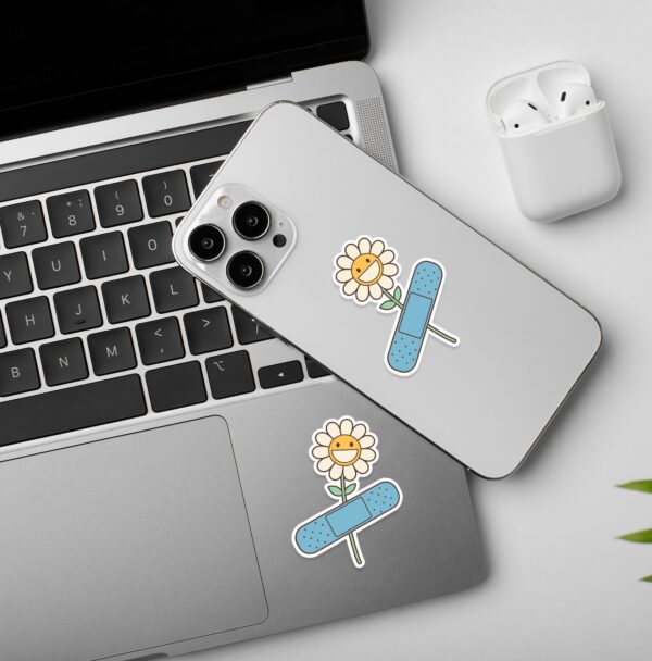 Flower Band Aid Mobile Laptop Sticker Flower Band Aid Mobile Laptop Sticker