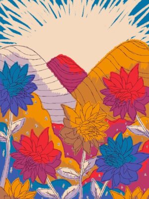 Flower Hills Spring Vibes Poster