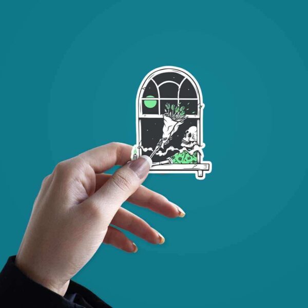 Flowers For The Dead Sticker