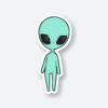 Fluorescent Alien Sticker