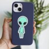 Fluorescent Alien Sticker