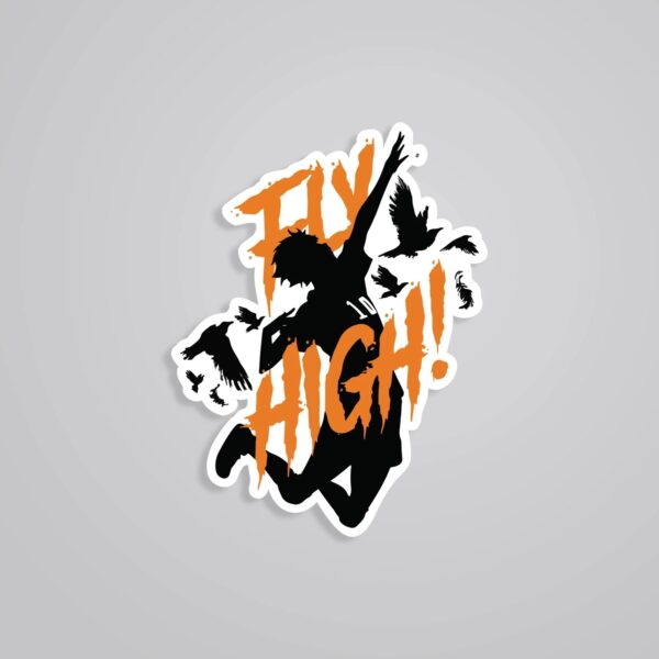 Fly High Hinata Silhouette Anime Stickers