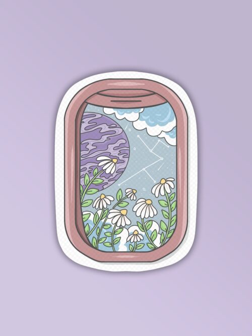 Fly Into The Universe Laptop Mobile Stickers