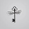 Flying Winged Key Movies Stickers