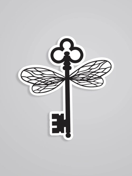 Flying Winged Key Movies Stickers