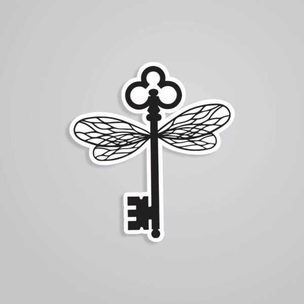 Flying Winged Key Movies Stickers