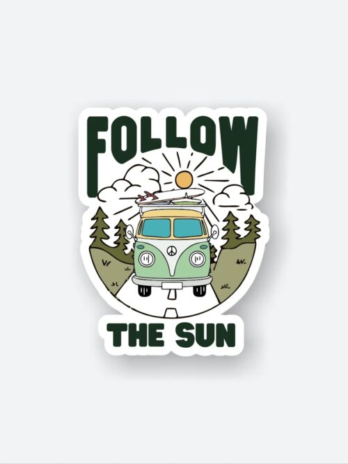 Follow The Sun Sticker
