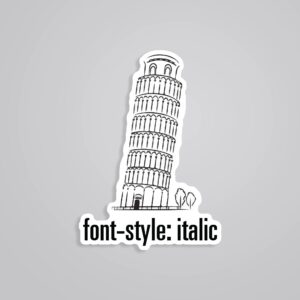 Font Style Italic Witty Stickers