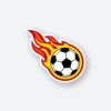 Football Fire Sticker
