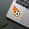 Football Fire Sticker