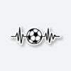Football Heartbeat Sticker