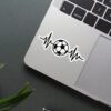 Football Heartbeat Sticker