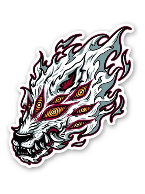Fox Devil Chainsaw Man Sticker
