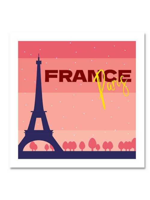 France Paris Sticker
