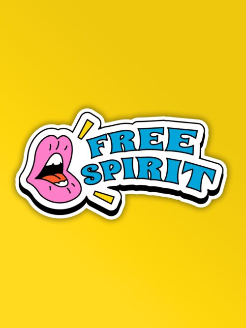 Free Spirit   Laptop Mobile Sticker