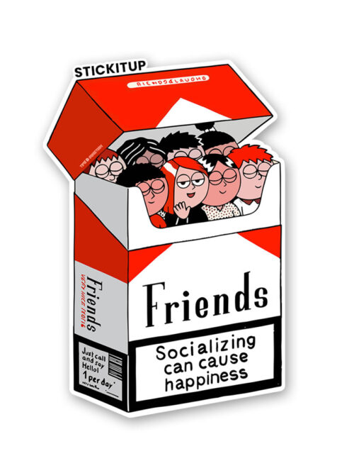 Friends Socializing Sticker