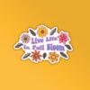 Full Bloom Laptop Mobile Stickers