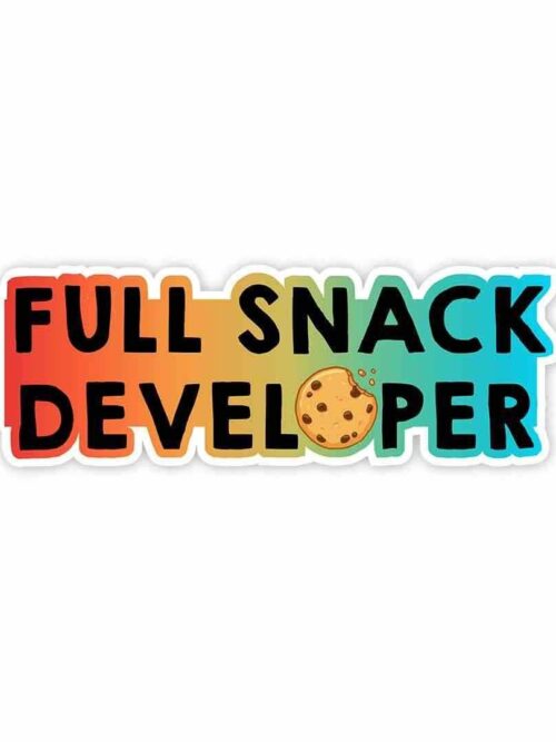 Full Snack Developer Sticker