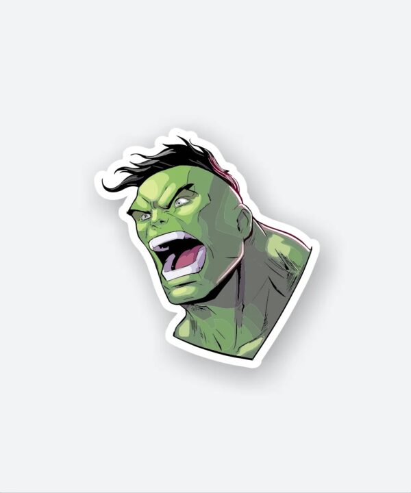 Furious Hulk Sticker