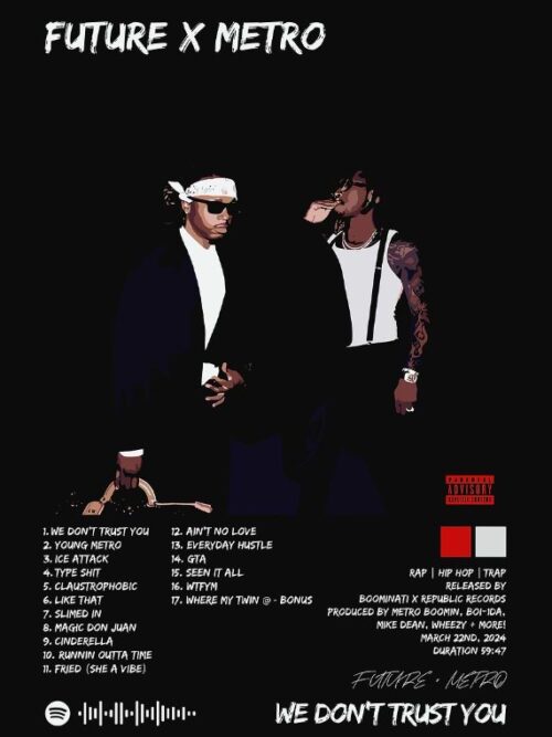 Future And Metro Boomin Album Music Poster
