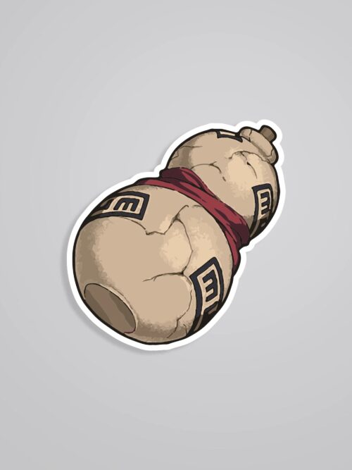 Gaaras Sand Gourd Anime Stickers
