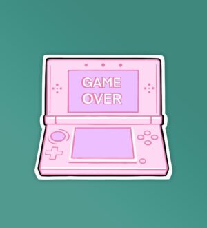 Game Over Laptop Mobile Stickers Game Over Laptop Mobile Stickers