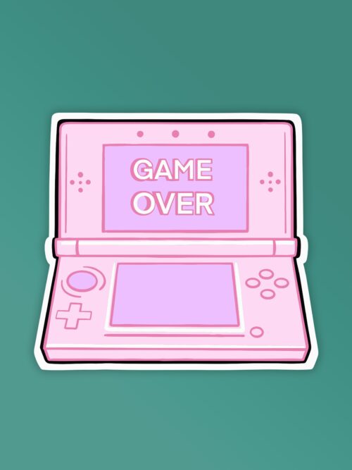 Game Over   Laptop Mobile Stickers