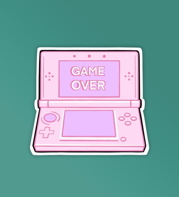 Game Over Laptop Mobile Stickers Game Over Laptop Mobile Stickers