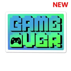 Game Over _ Lets Replay Sticker