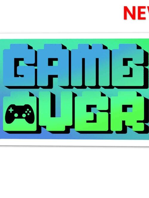 Game Over _ Lets Replay Sticker