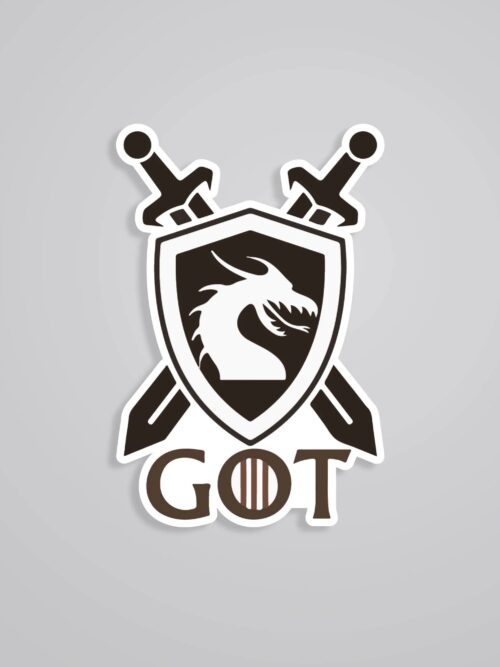 Game Of Thrones Dragon Shield TV Shows Stickers
