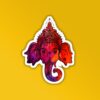 Ganesha Multicolour   Laptop Mobile Sticker