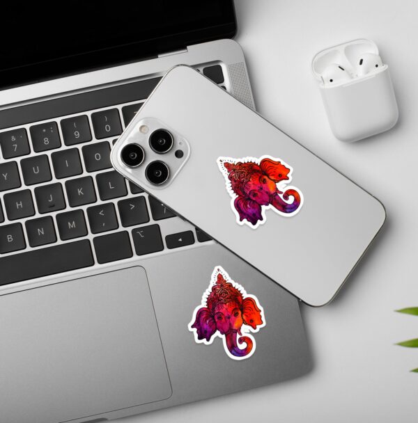 Ganesha Multicolour Laptop Mobile Sticker Ganesha Multicolour Laptop Mobile Sticker