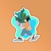 Gardener Girl Laptop Mobile Stickers