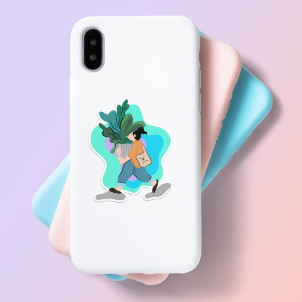 Gardener Girl Laptop Mobile Stickers Gardener Girl Laptop Mobile Stickers