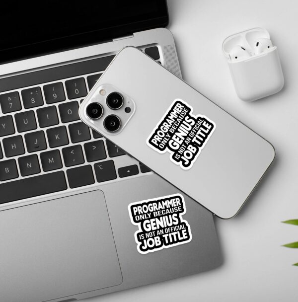 Genius Programmer Coding Sticker Genius Programmer Coding Sticker