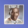 Get Some Help Meme   Laptop Mobile Stickers
