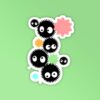 Ghibli Dust Balls Laptop   Mobile Stickers