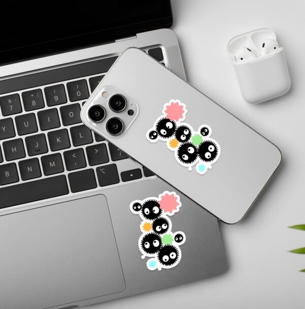 Ghibli Dust Balls Laptop Mobile Stickers Ghibli Dust Balls Laptop Mobile Stickers