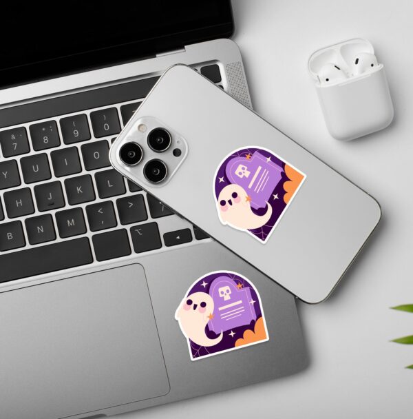 Ghost Halloween Laptop And Mobile Sticker Ghost Halloween Laptop And Mobile Sticker