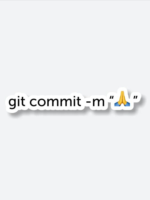 Git Commit Message Sticker