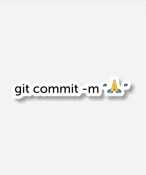 Git Commit Message Sticker